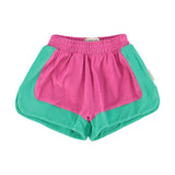 Piupiuchick Shorts fuchsia & green