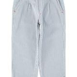 Piupiuchick Unisex trousers ecru w/ indigo stripes