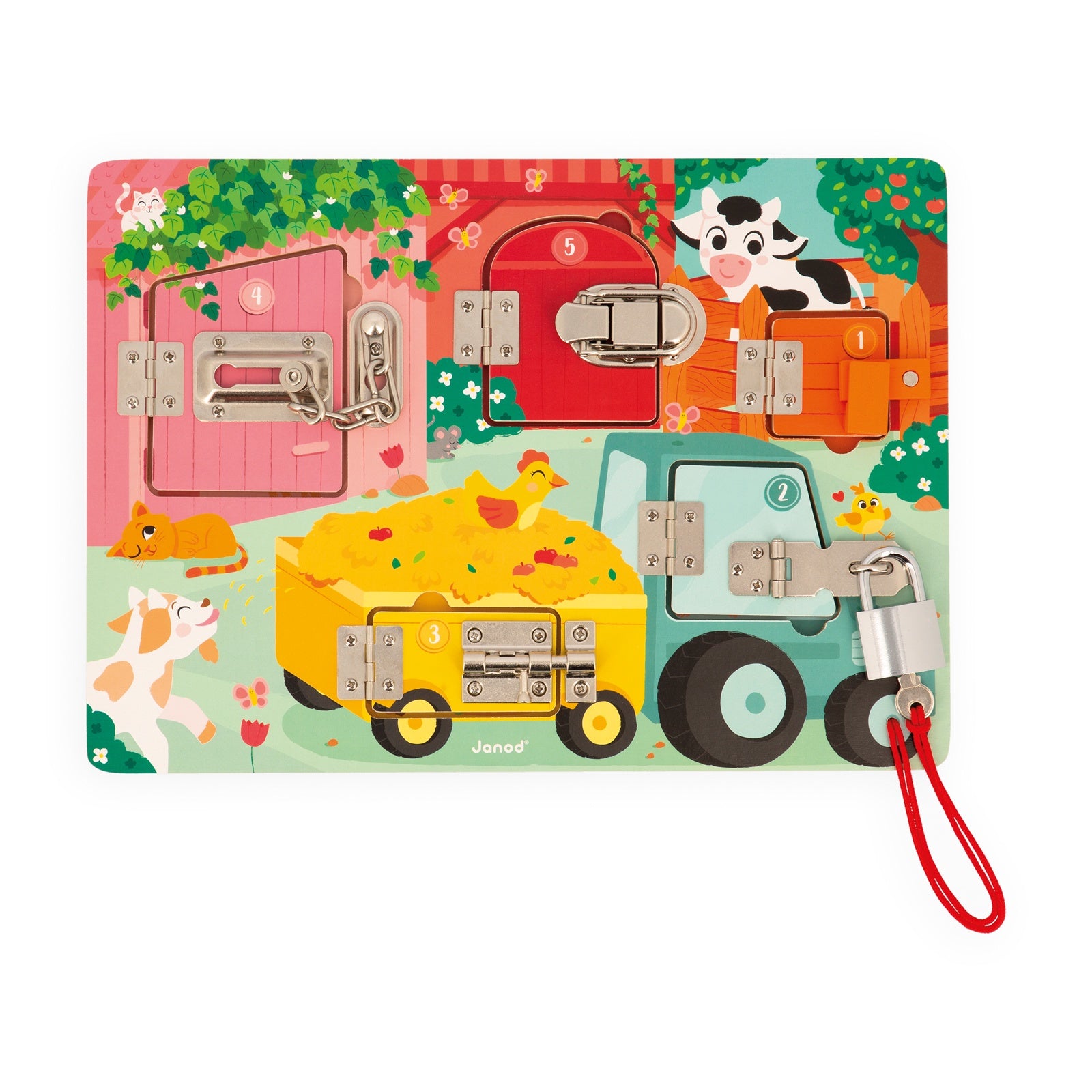 Janod | Activiteitenbord met sloten