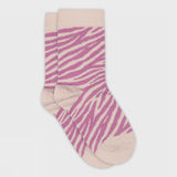 Melton | Zebra socks -crystal pink