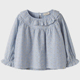 Lil' Atelier Tessie LS loose shirt zen blue