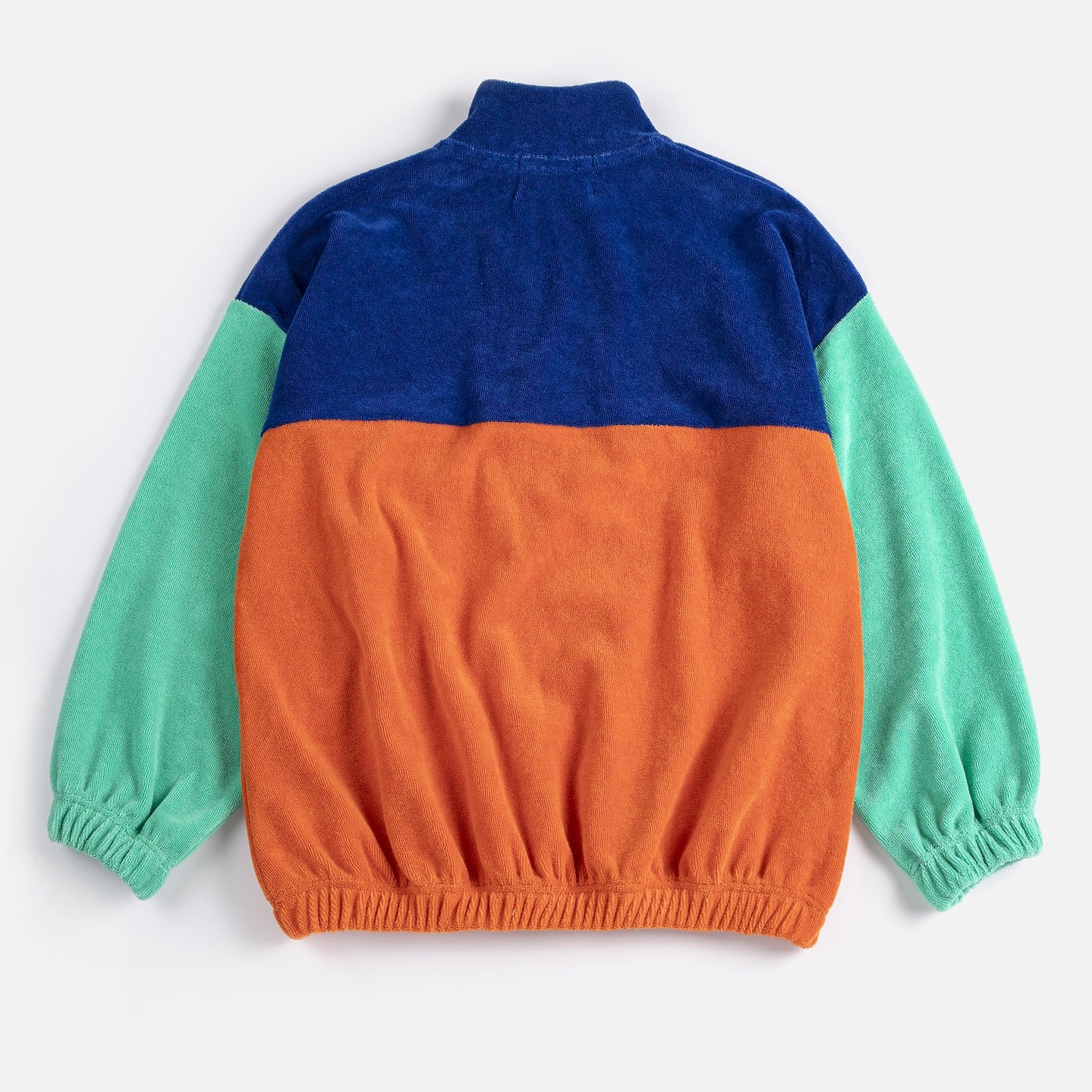 Bobo Choses | Color block zipped sweatshirt