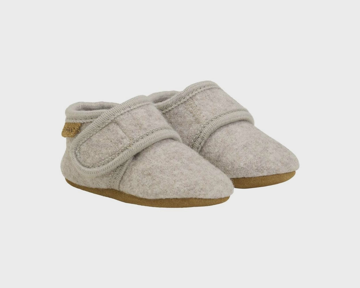 En Fant| Baby wool slippers | Sand melange