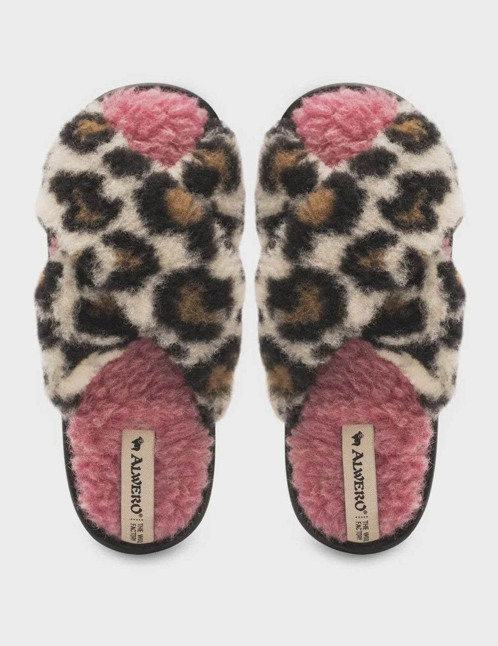Alwero | Sloffen Twenn X adult | Leopard pink