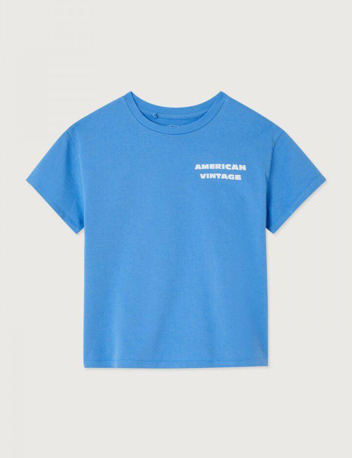 American Vintage | Fizvalley t-shirt celeste vintage