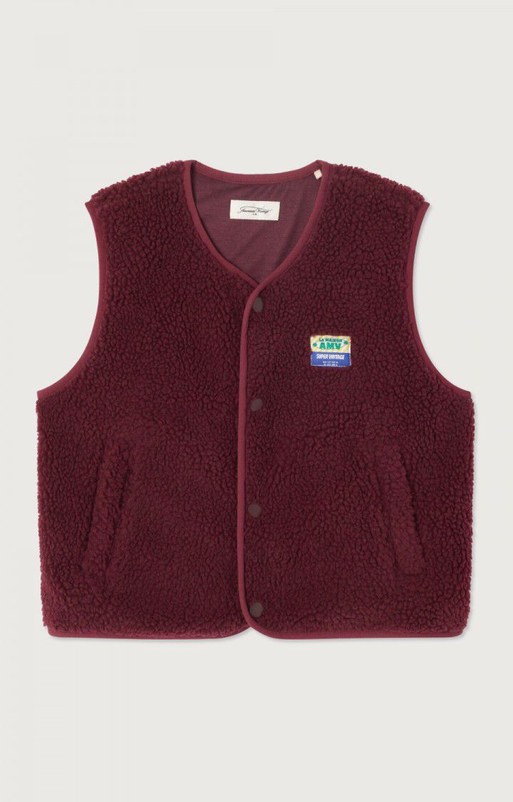 American Vintage | Hoktown Vest | bordeaux chine (pre-order nu!)