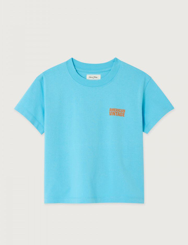 American Vintage T-shirt gixy sky blue