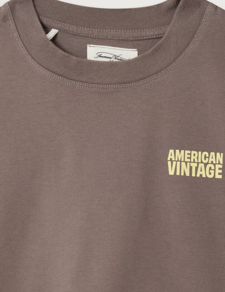American Vintage shirt gixy cendre ash