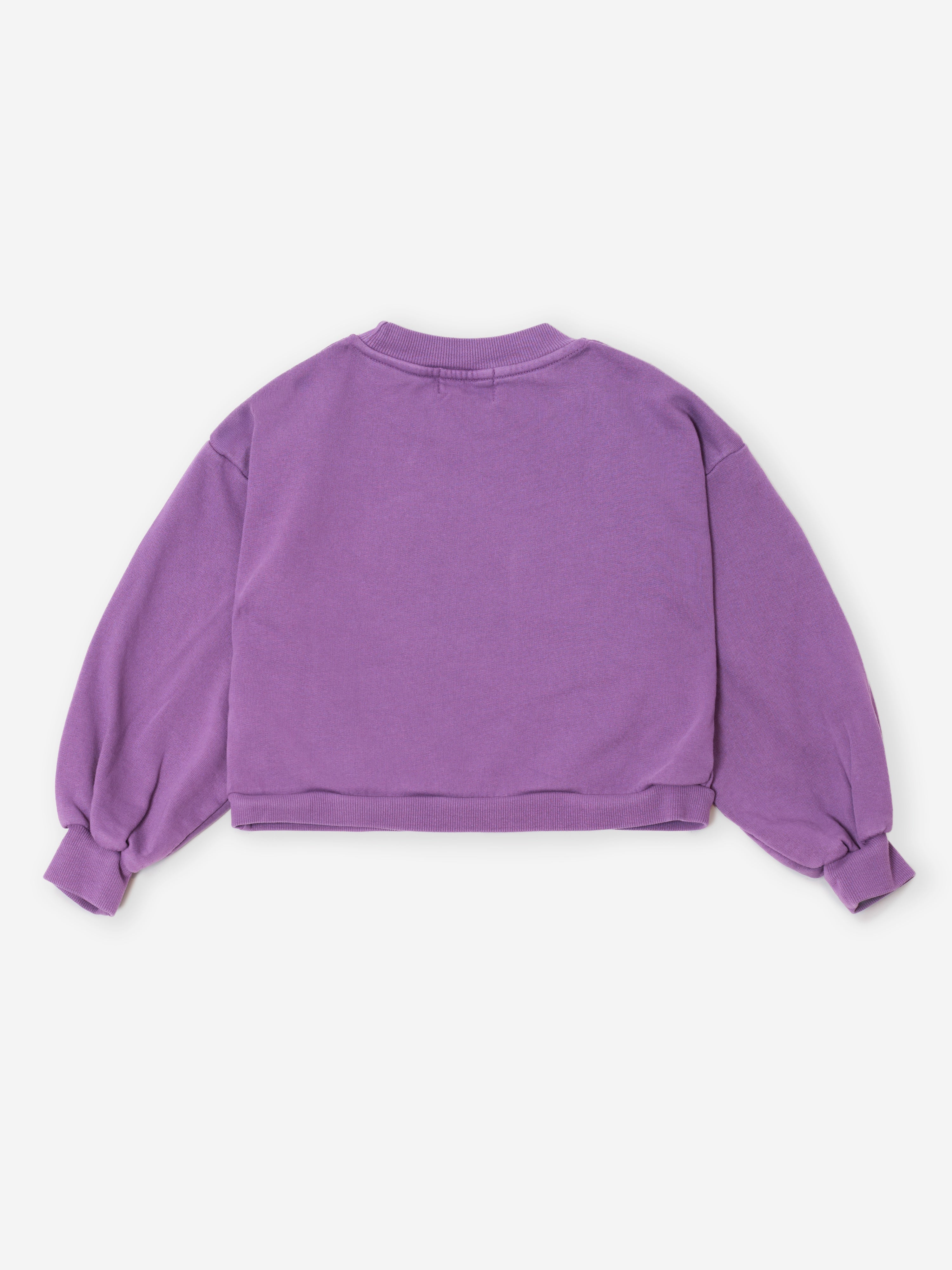 Bobo Choses | Sweater | Bobo Choses Bolder cropped sweatshirt | Purple