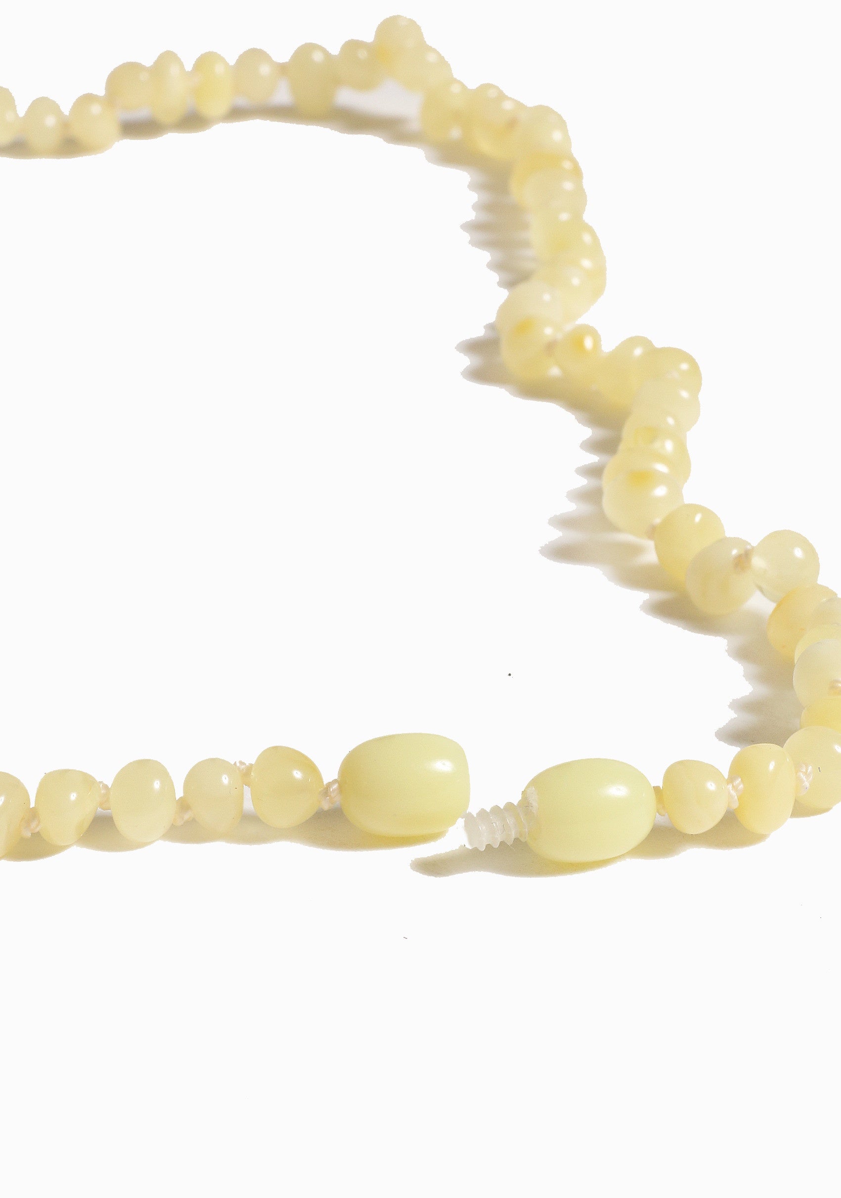 Barnsteen ketting kids 32 cm - Vanille