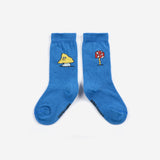 Bobo Choses | Accessoires | Mush Monster long socks | Blue