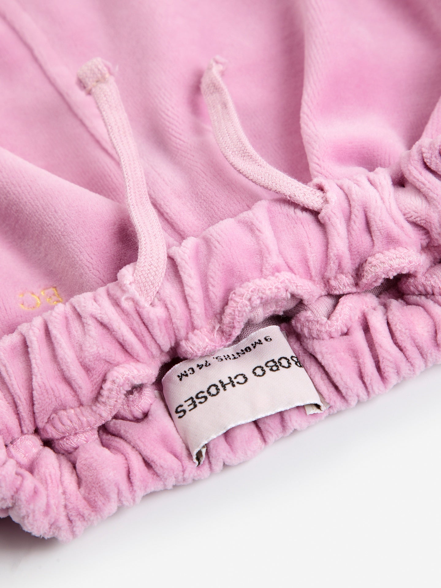 Bobo Choses | Broek | BC velvet jogging pants | Pink