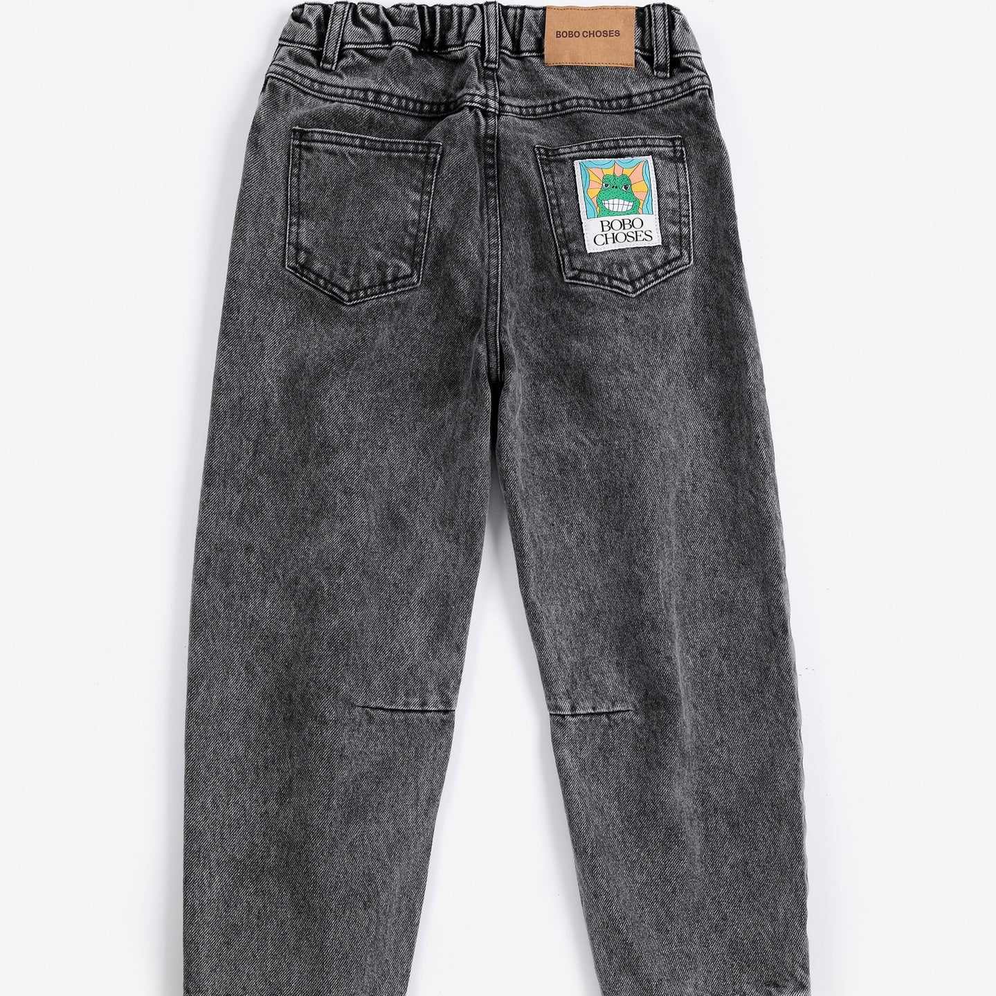 Bobo Choses | Broek | Beast Tag denim pants | Black