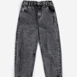 Bobo Choses | Broek | Beast Tag denim pants | Black