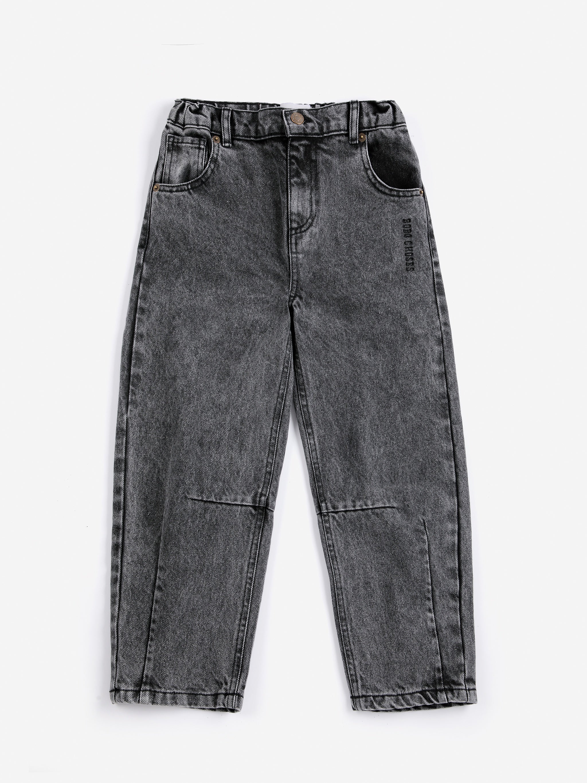Bobo Choses | Broek | Beast Tag denim pants | Black