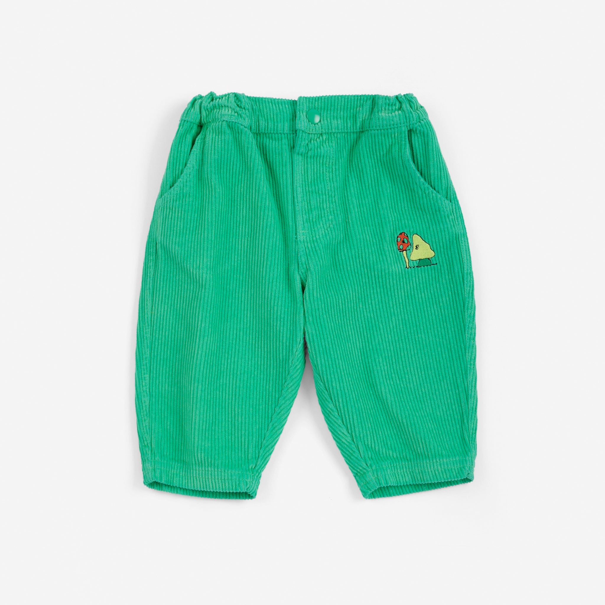 Bobo Choses | Broek | Mush Monsters Duo corduroy pants | Green