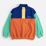 Bobo Choses | Color block zipped sweatshirt