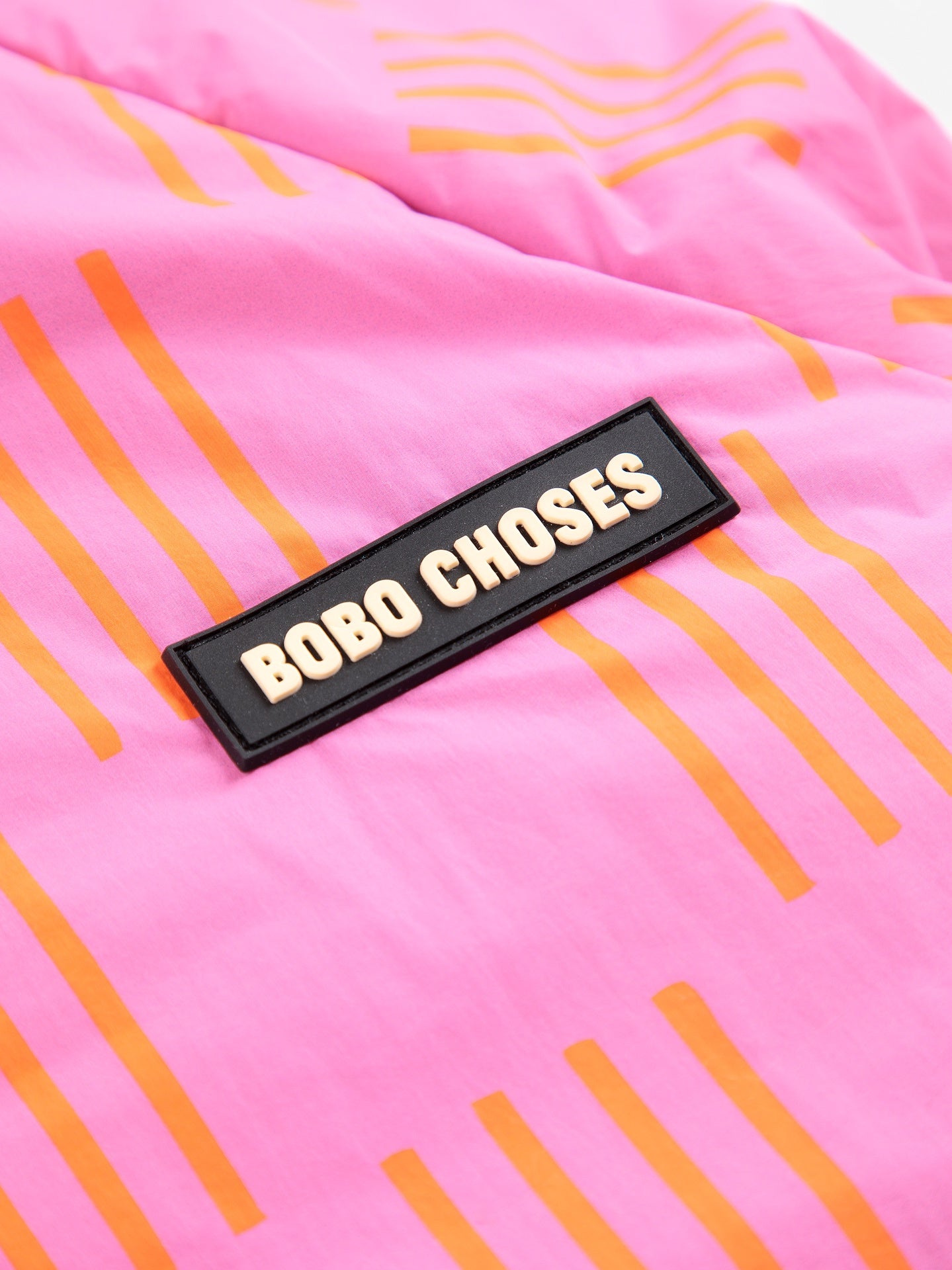 Bobo Choses | Jas | Almost Moiré all over reversible anorak | Fuchsia