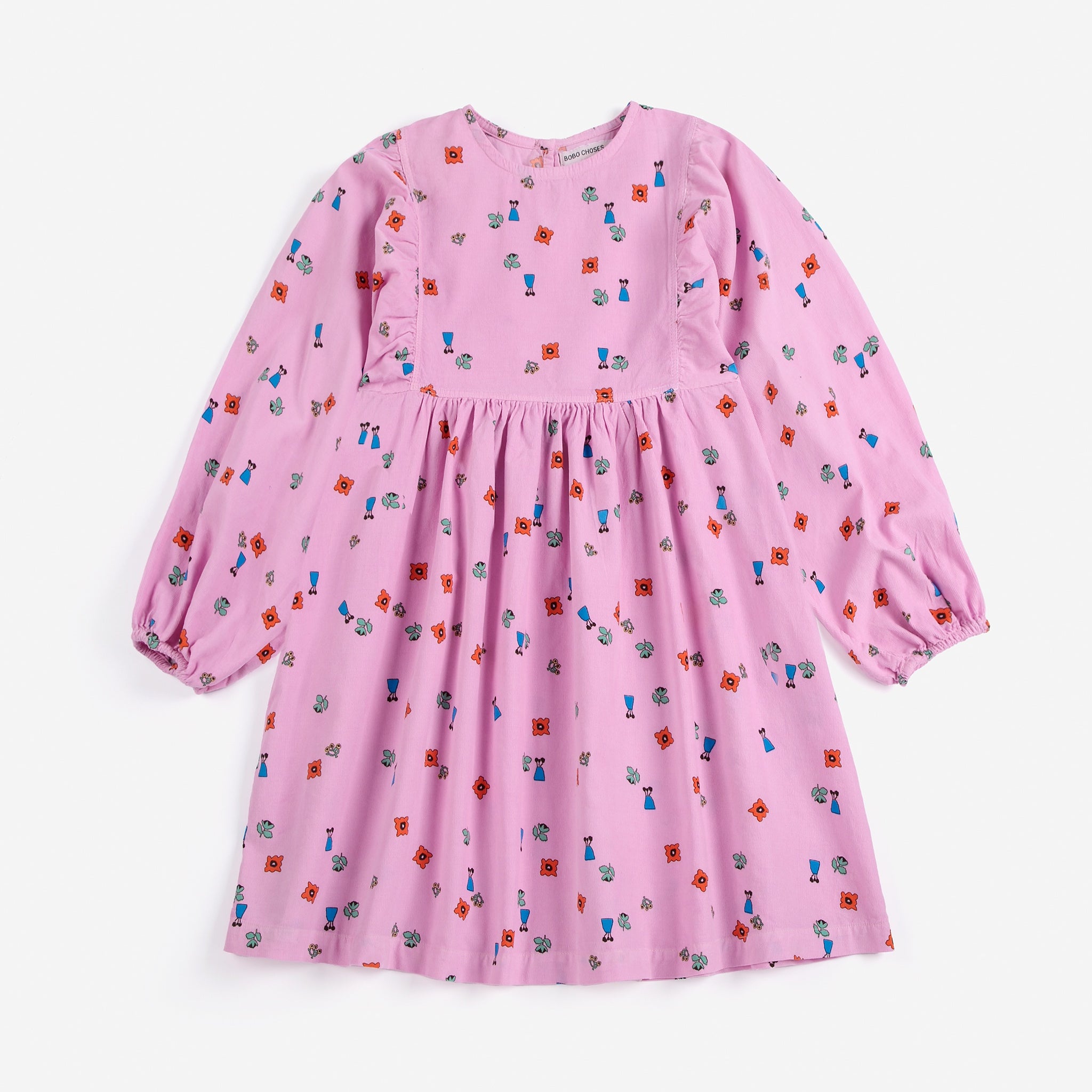 Bobo Choses | Jurk | Blossom all over woven dress | Pink