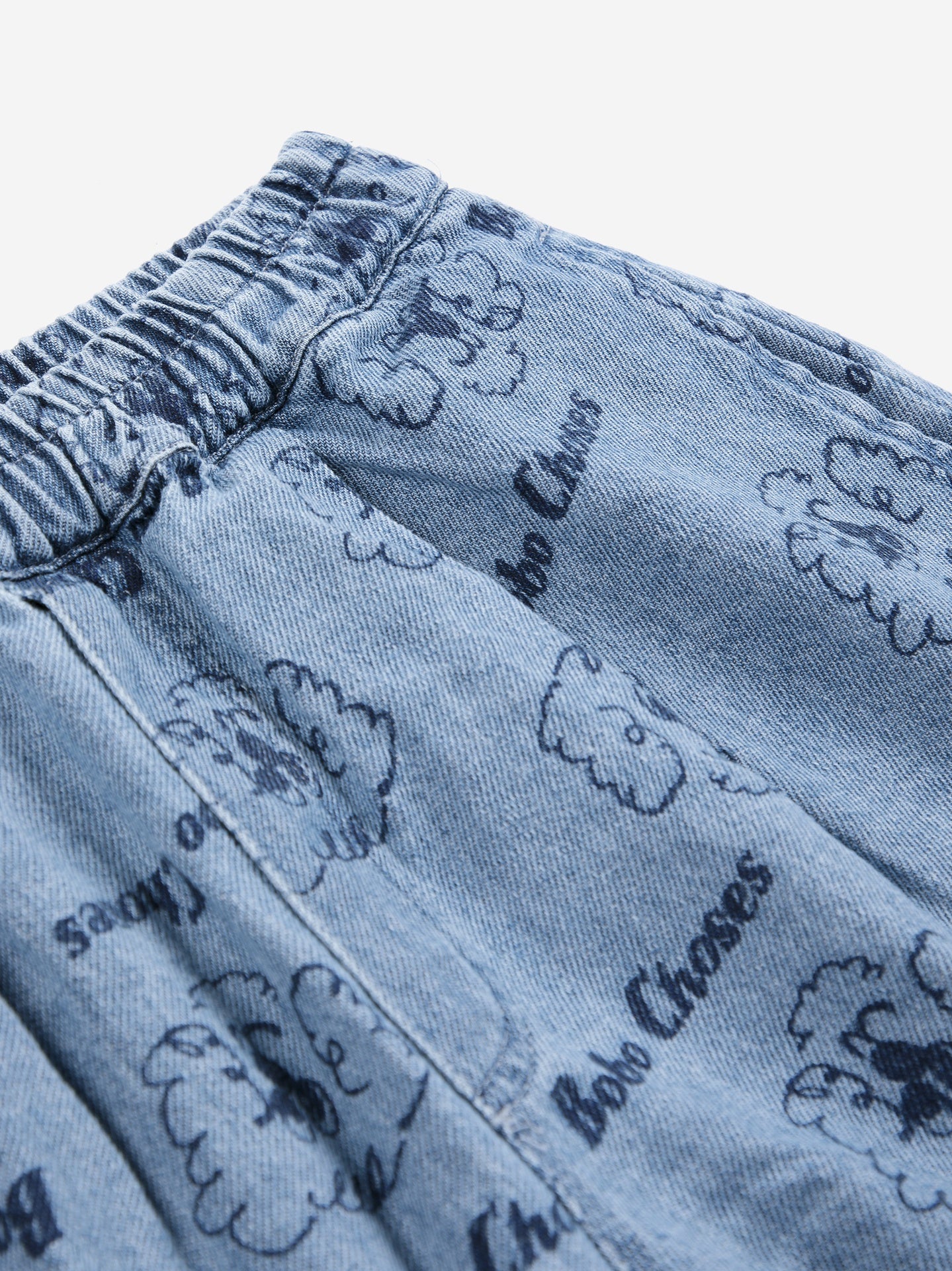 Bobo Choses | Pickles The Dog all over denim short