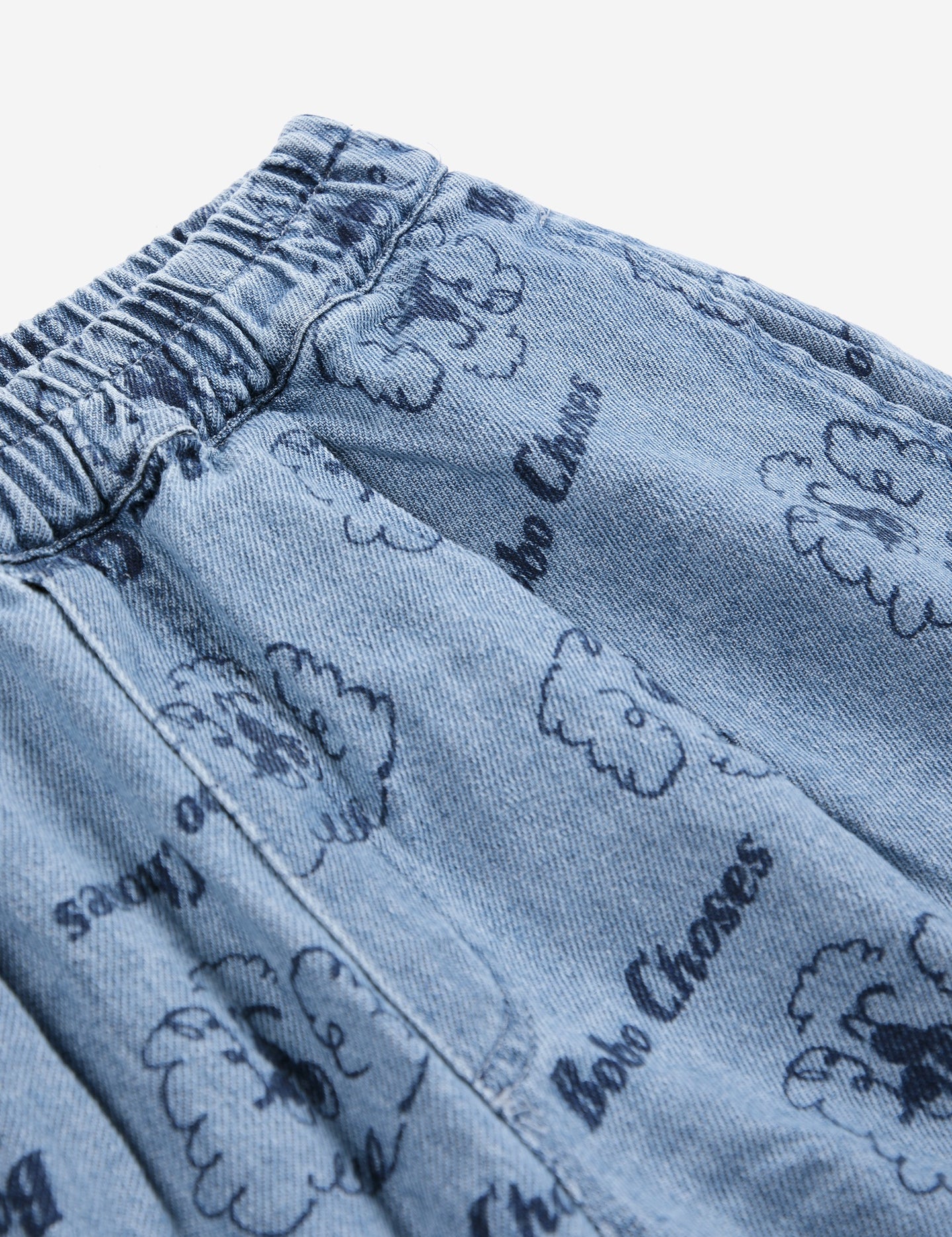 Bobo Choses | Pickles The Dog all over denim short