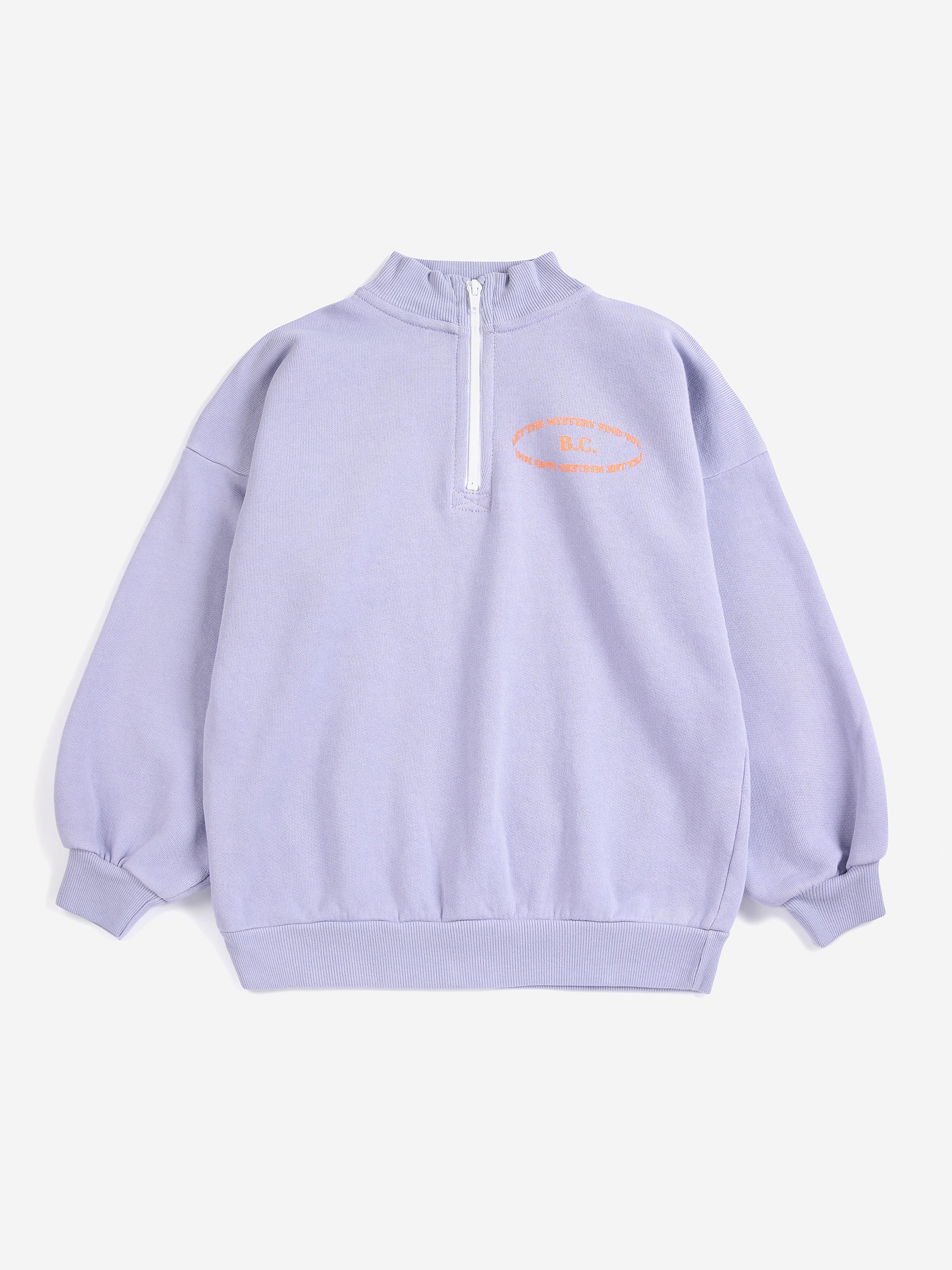 Bobo Choses | Sweater | Mystery BC half zipped sweatshirt | Lavender