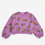 Bobo Choses |Tangerine all over cropped sweatshirt