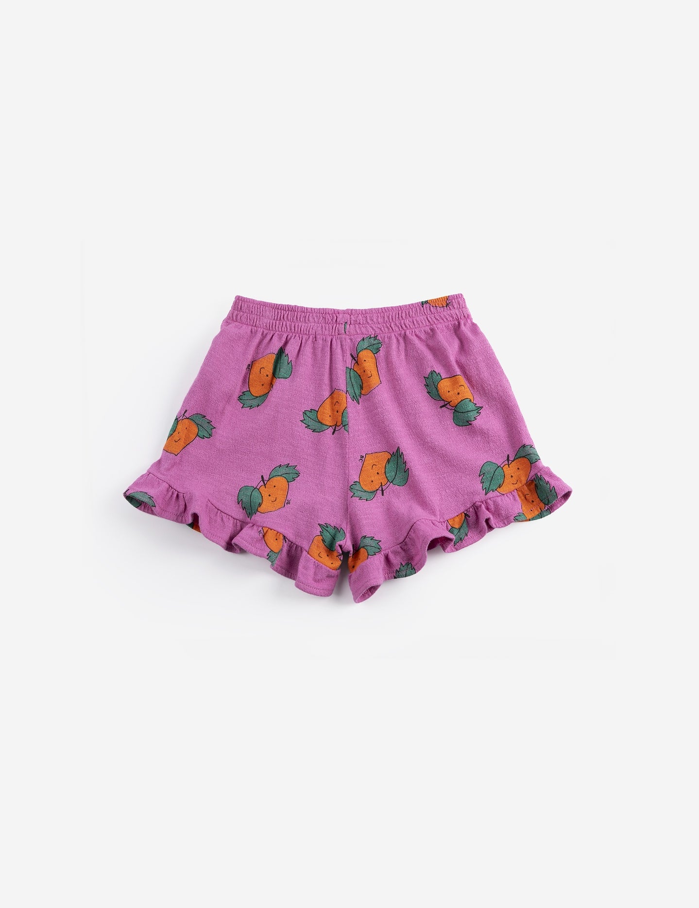 Bobo Choses | Tangerine all over ruffled shorts