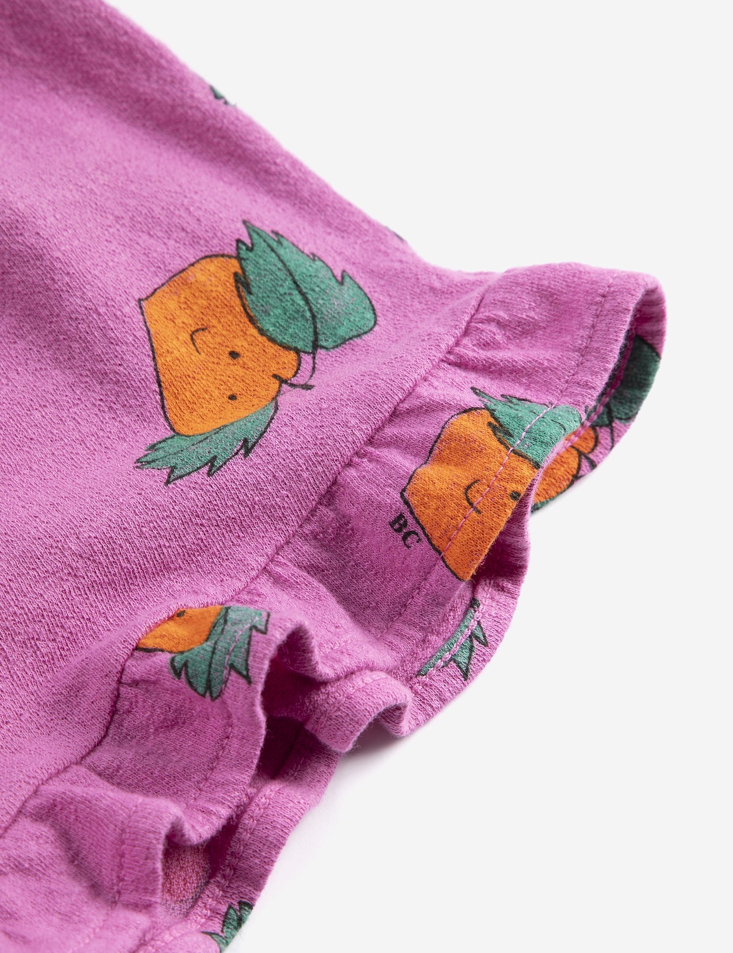 Bobo Choses | Tangerine all over ruffled shorts