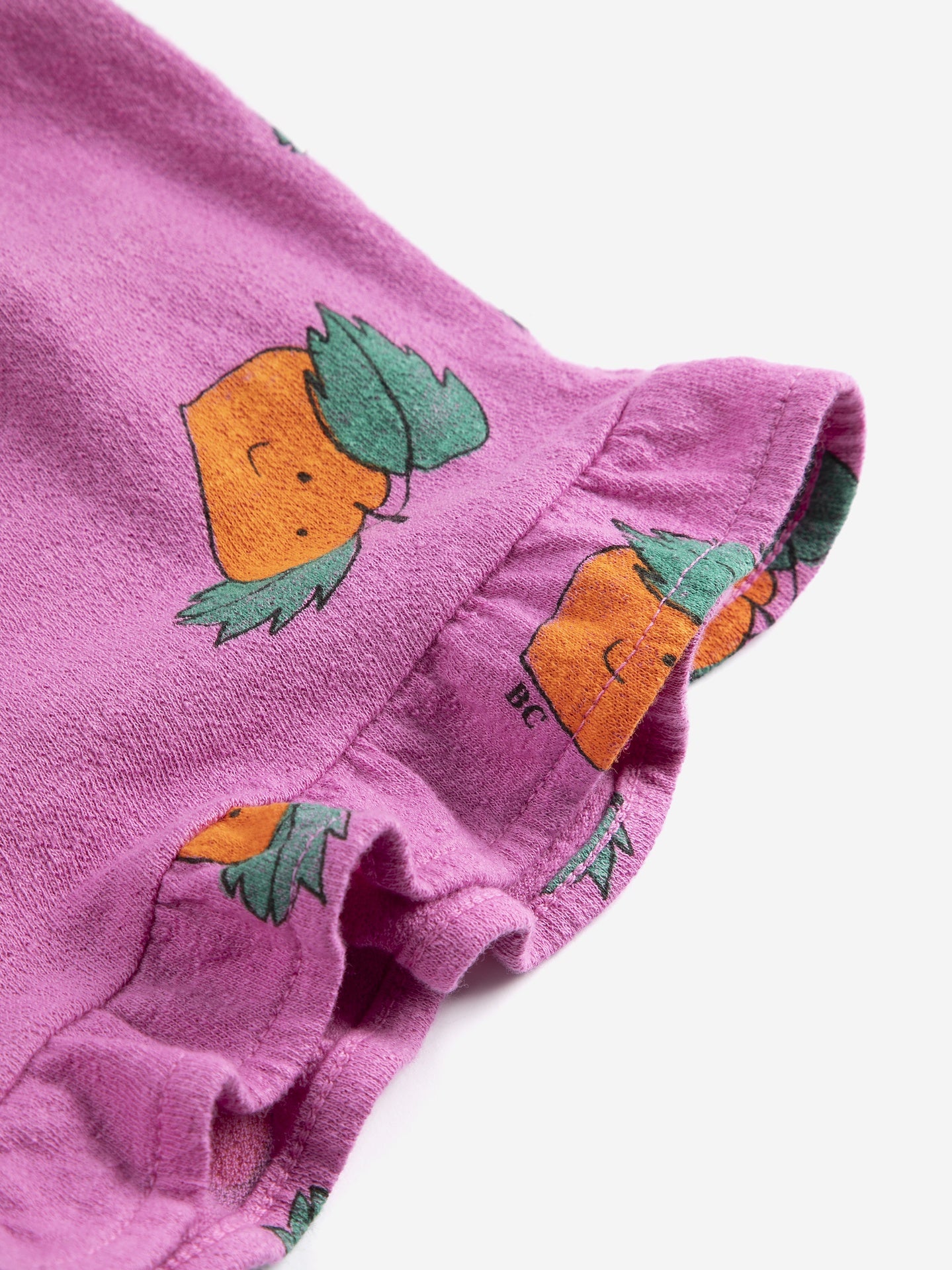 Bobo Choses | Tangerine all over ruffled shorts