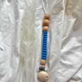 Chewies & more | Clip silicone beads - cornflower blue