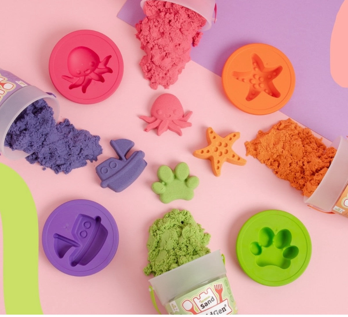 ChildGen| Magical sand 500gr | Groen