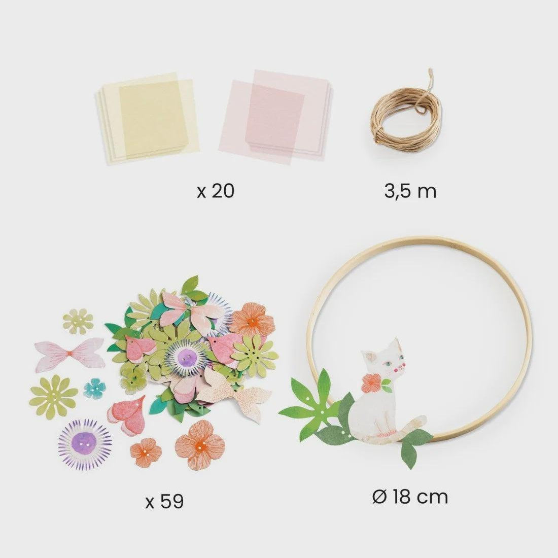 Djeco | Creatieve set DIY | Dalia bloemenkroon