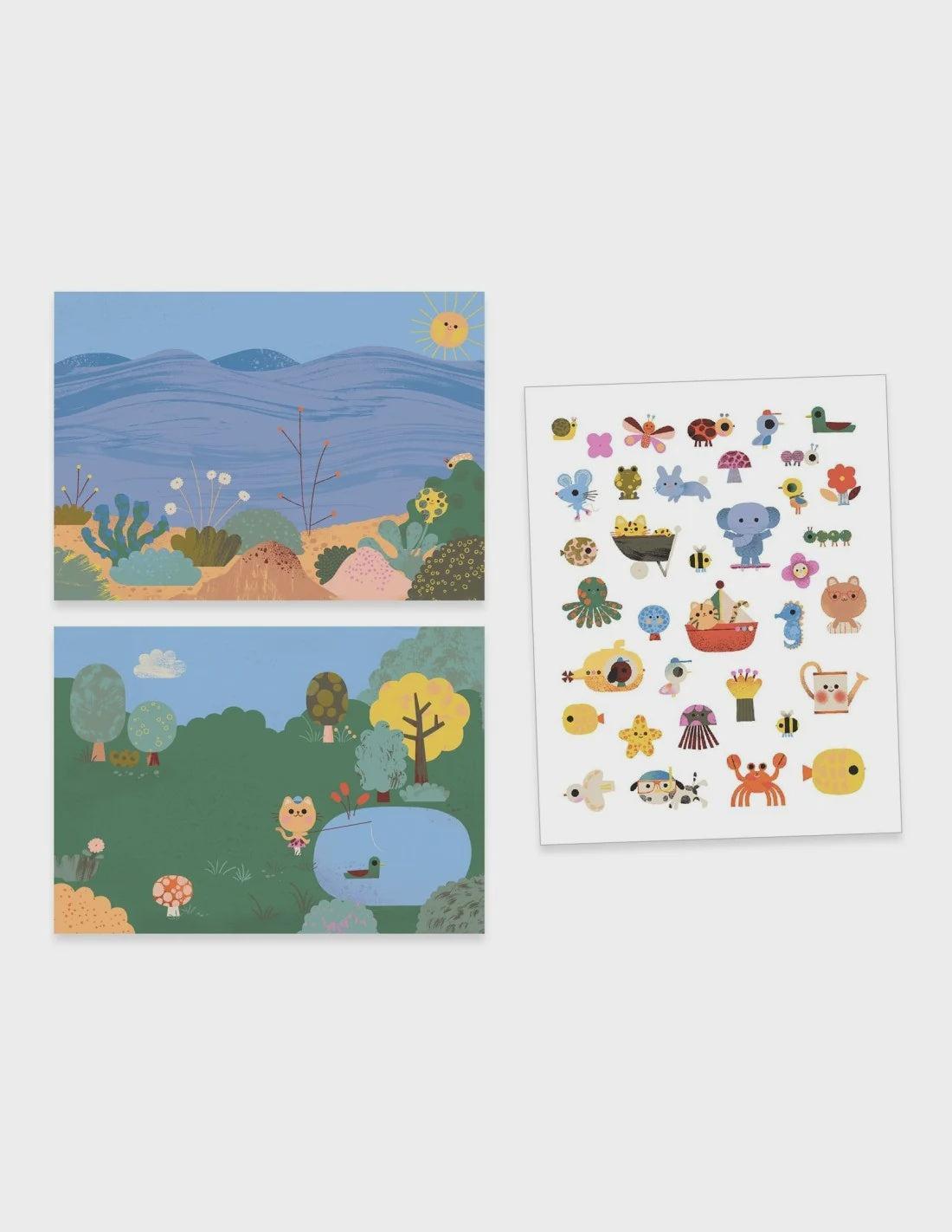 Djeco | Creeeren met stickers | Summertime