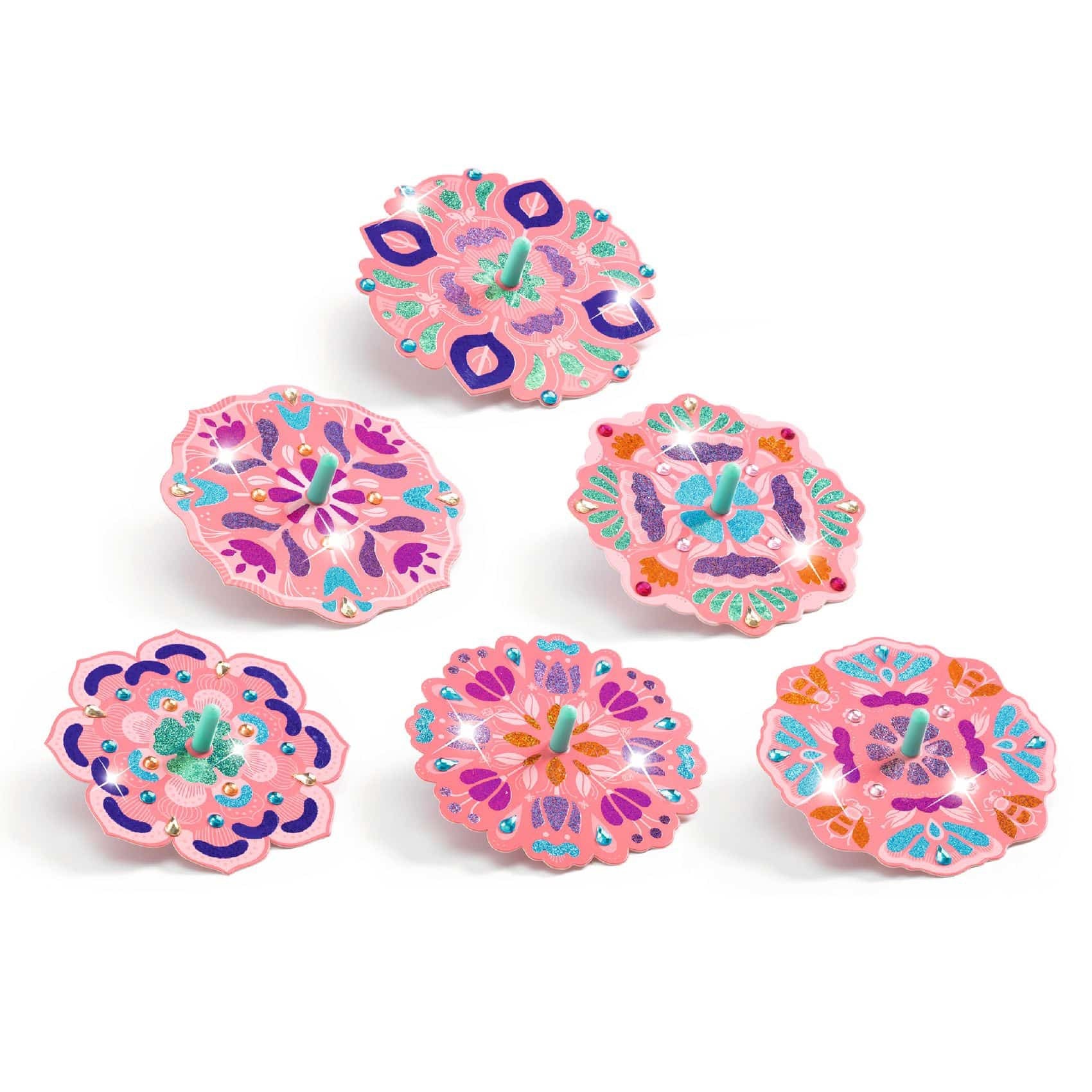 Djeco | DIY Spinning toys - Flower power