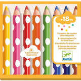 Djeco | Driehoekige Kleurpotloden | 8 kleuren