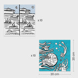 Djeco | Kleur plaatdispenser | Oceaan