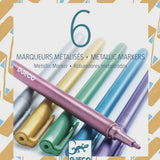 Djeco | Metallic markers - 6 stuks