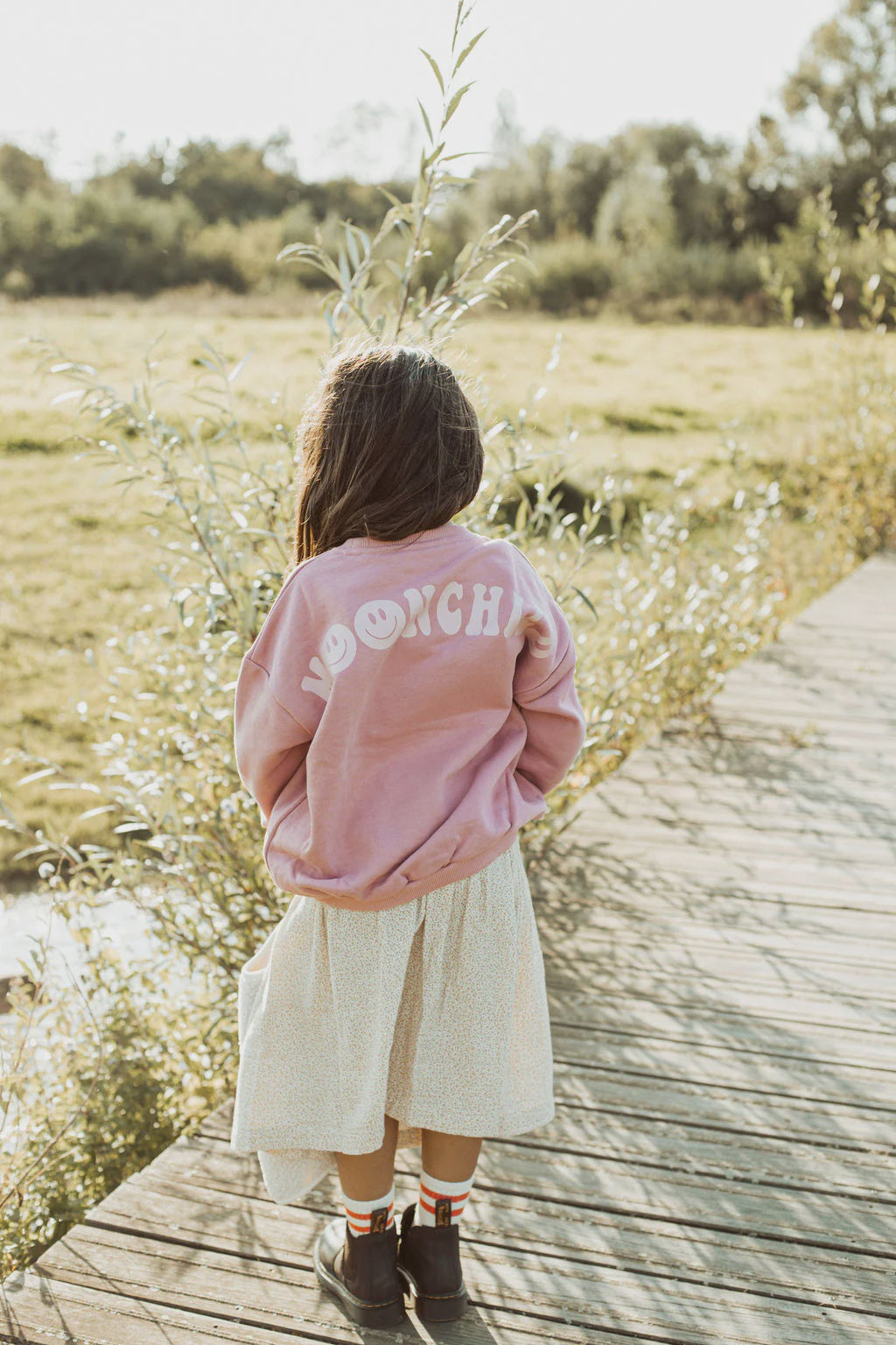 Ella and rapha | Sweater Moonchild | Sweet rose