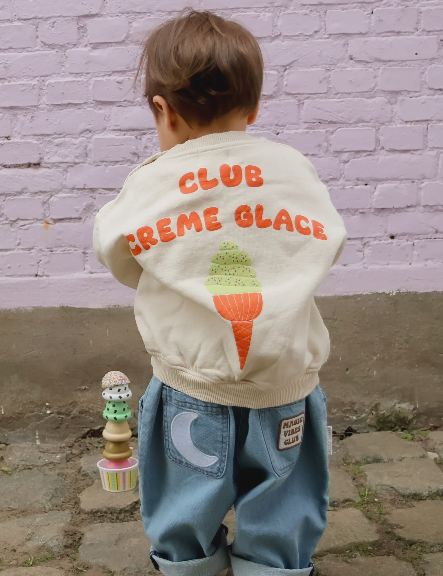 Ella and rapha | Sweater club creme glace - Ivory