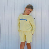 Ella and rapha | Sweater terry sunset club - butter yellow