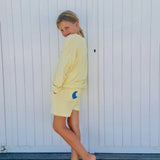 Ella and rapha | Sweater terry sunset club - butter yellow