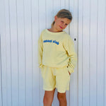 Ella and rapha | Sweater terry sunset club - butter yellow