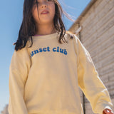 Ella and rapha | Sweater terry sunset club - butter yellow