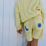 Ella and rapha| Terry short - butter yellow