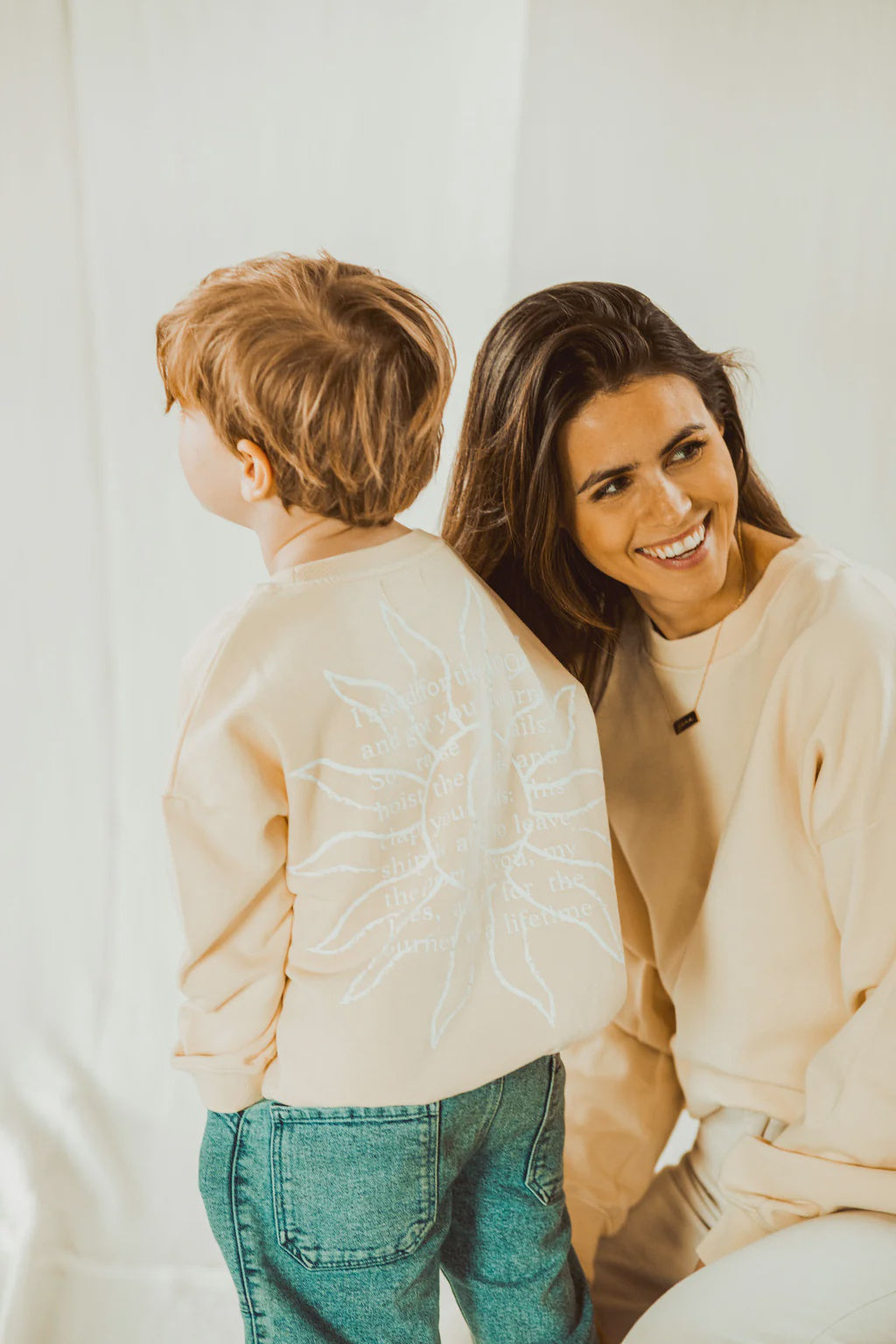 Elle and rapha | Sweater little sun x moon butter yellow