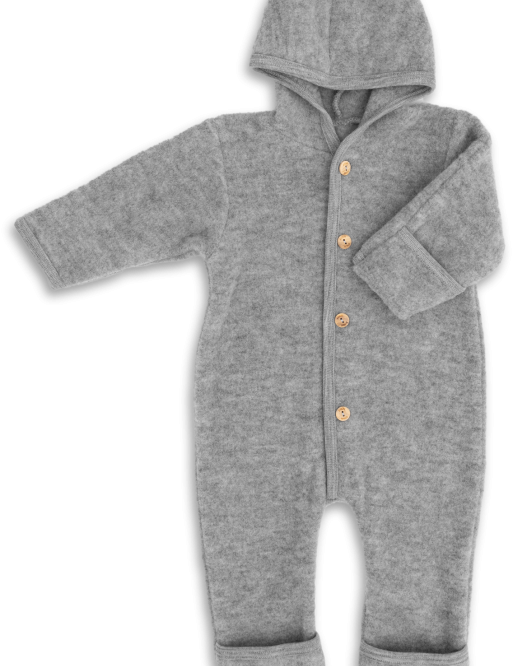 Engel | Hooded Overall Light grey melange