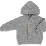 Engel | Hooded jacket - light grey melange