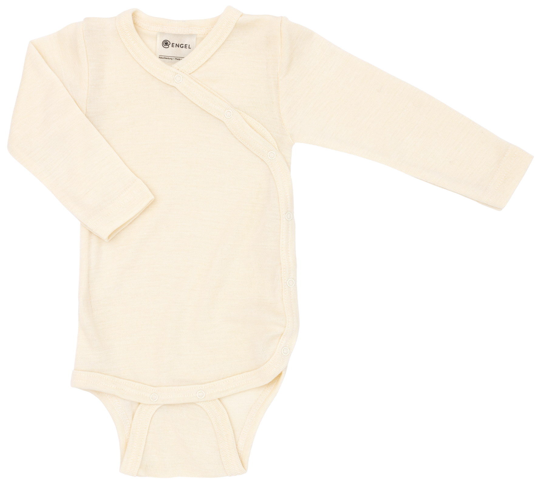 Engel | Wikkelromper van wol en zijde | Natural