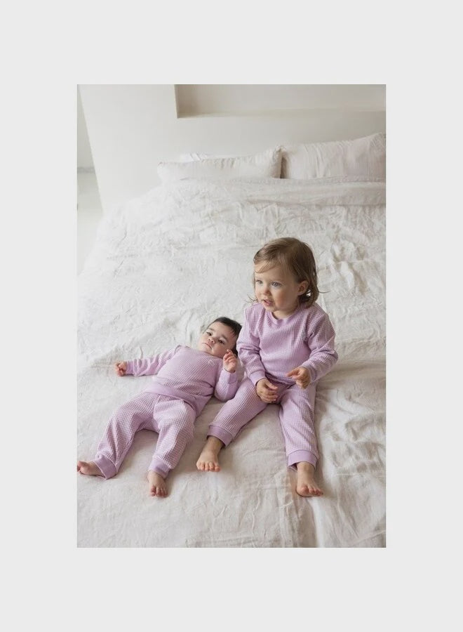 Feetje | Wafelpyama Baby| Lila